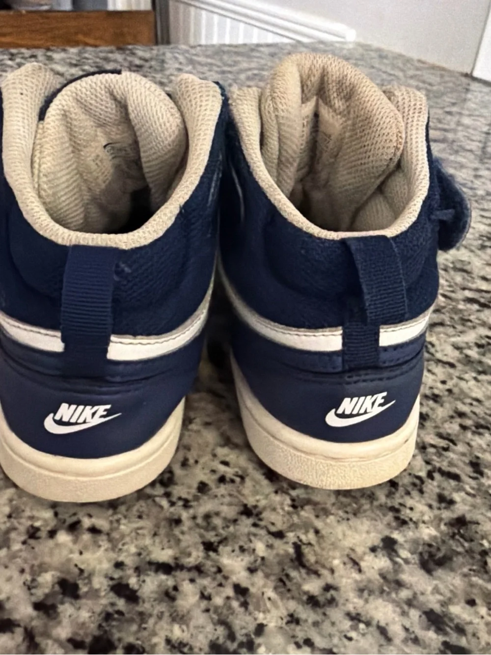 Nike CD7784-107 Boys High Top Sneakers Blue White Lace Up US  13c